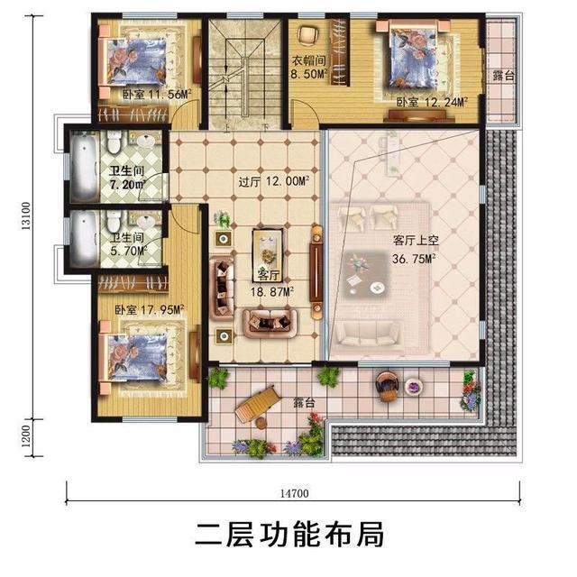 　　輕鋼別墅的平面和效果圖，你喜歡哪個(gè)？