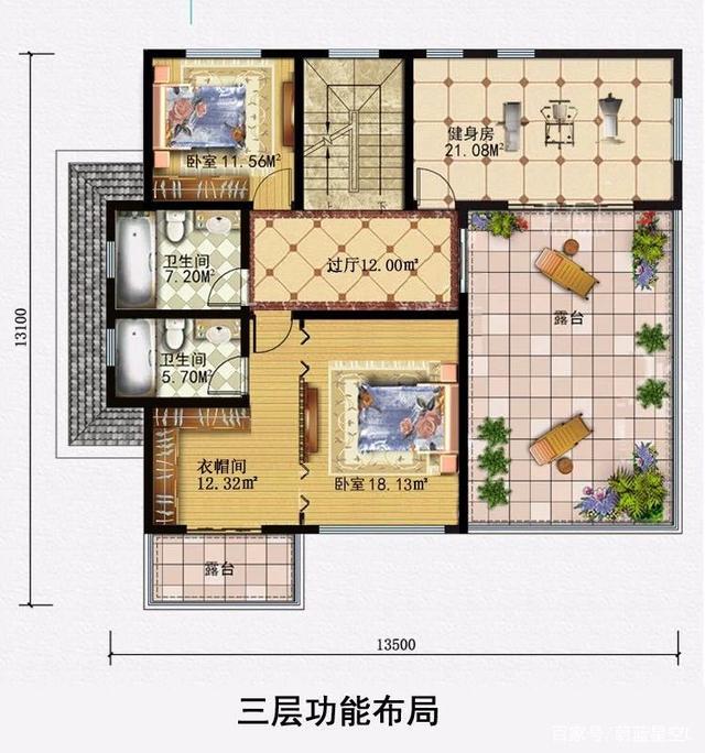 　　輕鋼別墅的平面和效果圖，你喜歡哪個(gè)？