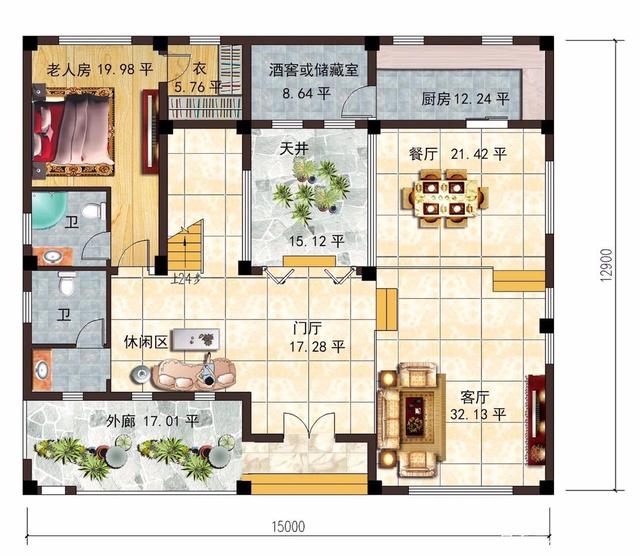 　　輕鋼別墅的平面和效果圖，你喜歡哪個(gè)？