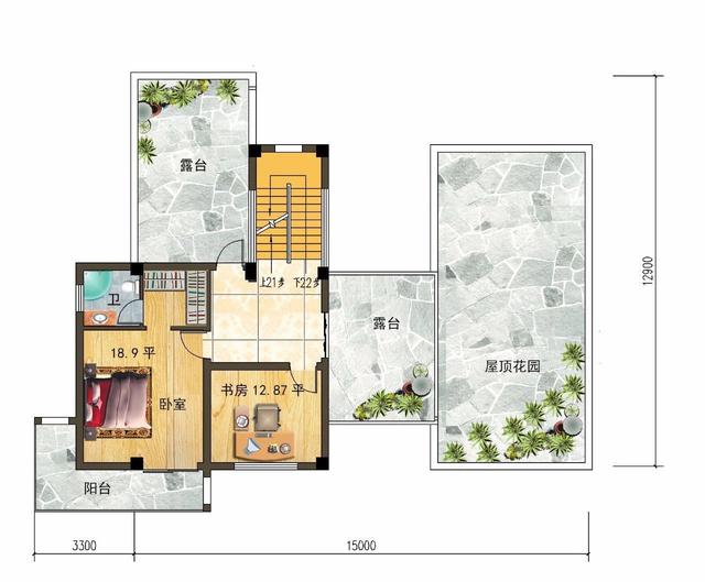 　　輕鋼別墅的平面和效果圖，你喜歡哪個(gè)？