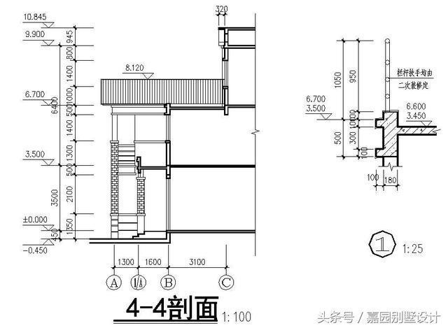 三層別墅設(shè)計圖紙，