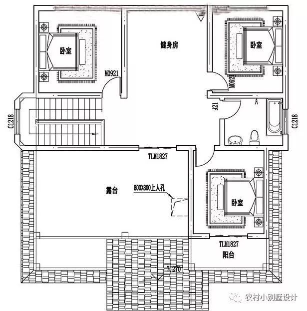 帶車庫的現代三層住宅設計圖