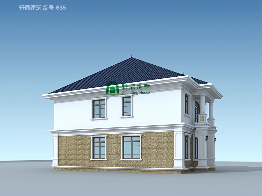 大氣二層自建別墅設(shè)計(jì)圖
