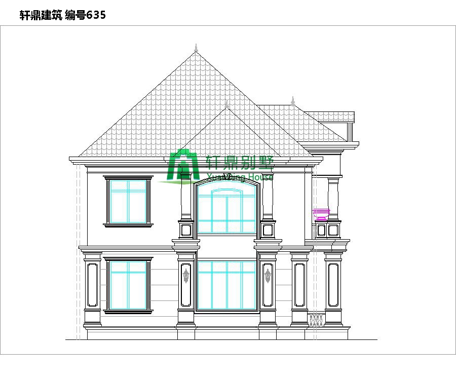 大氣二層自建別墅設(shè)計(jì)圖