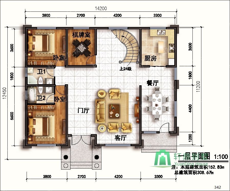 歐洲二樓別墅農(nóng)村自建住宅的設(shè)計