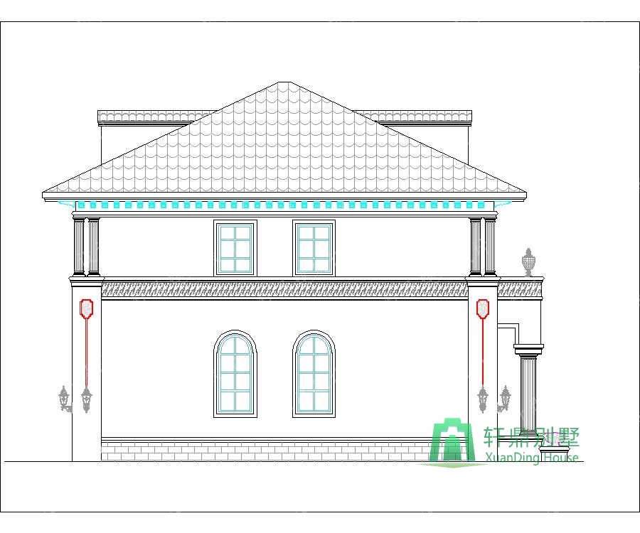歐洲二樓別墅農(nóng)村自建住宅的設(shè)計