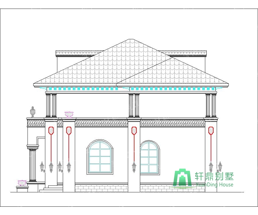 歐洲二樓別墅農(nóng)村自建住宅的設(shè)計
