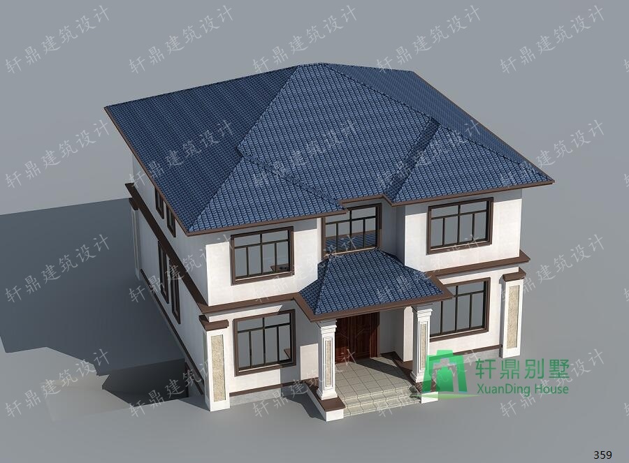 新中式二層自建房屋設計圖