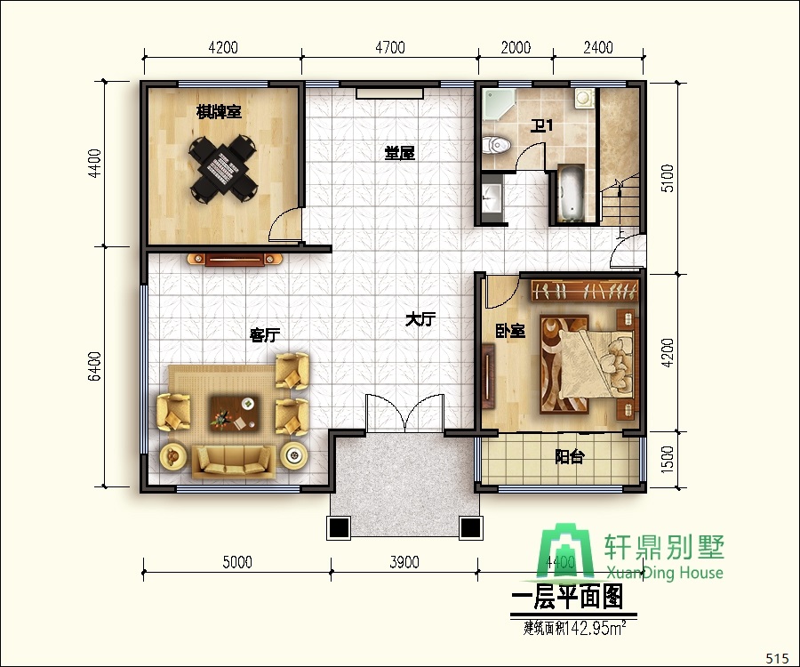 豪華二層別墅設(shè)計圖