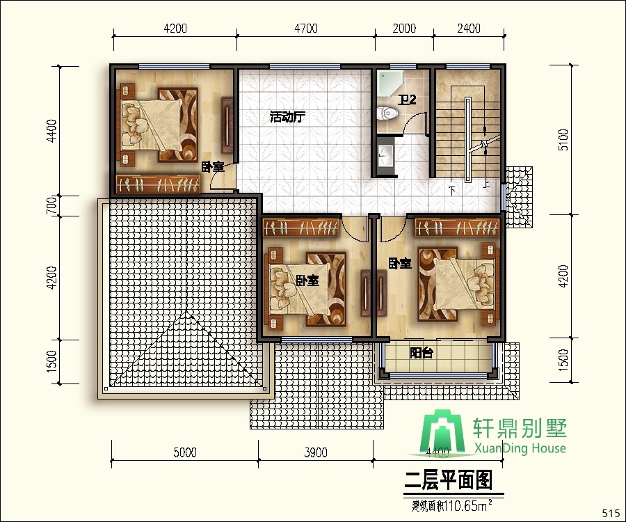 豪華二層別墅設(shè)計圖