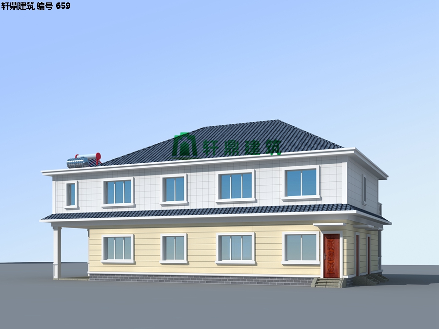 清新小二層自建別墅設計施工圖07.jpg