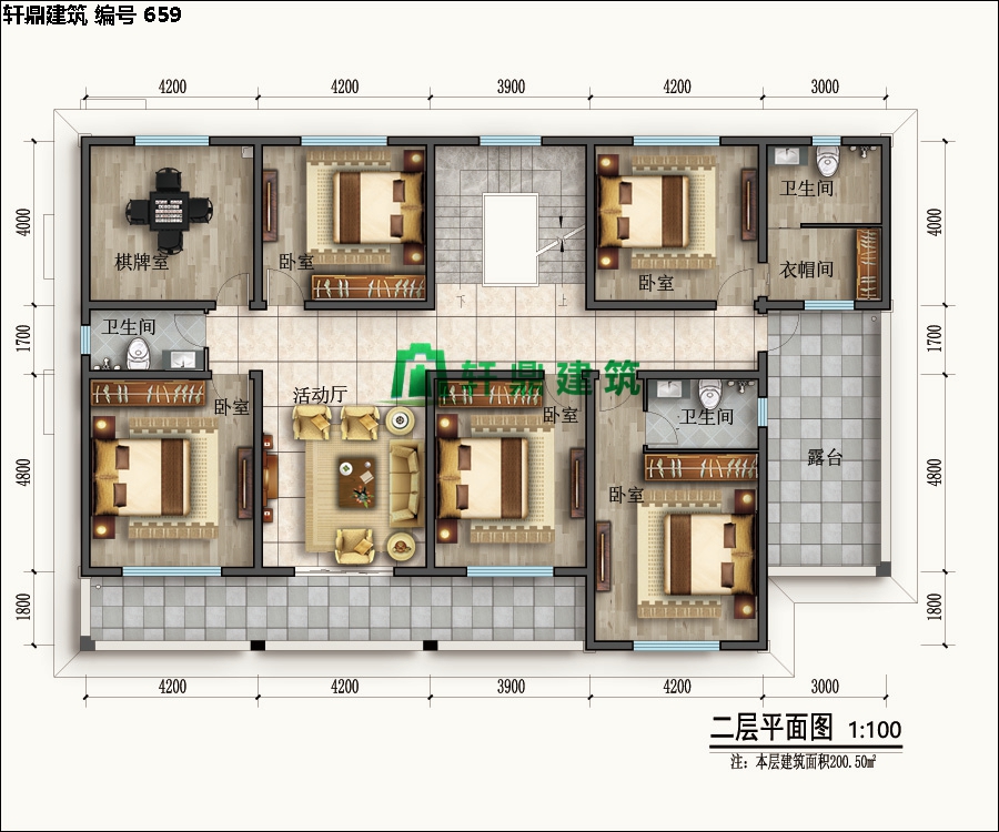 清新小二層自建別墅設計施工圖06.jpg