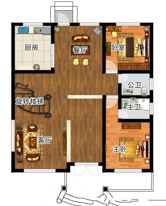 一百二十平方米的農(nóng)村別墅設(shè)計
