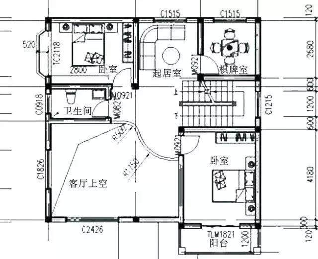 三層農(nóng)村自建別墅設(shè)計圖