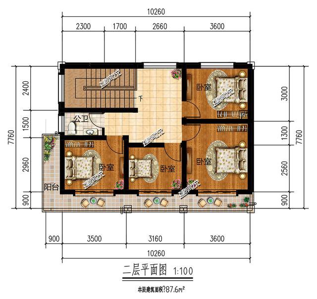 25萬兩層別墅效果圖