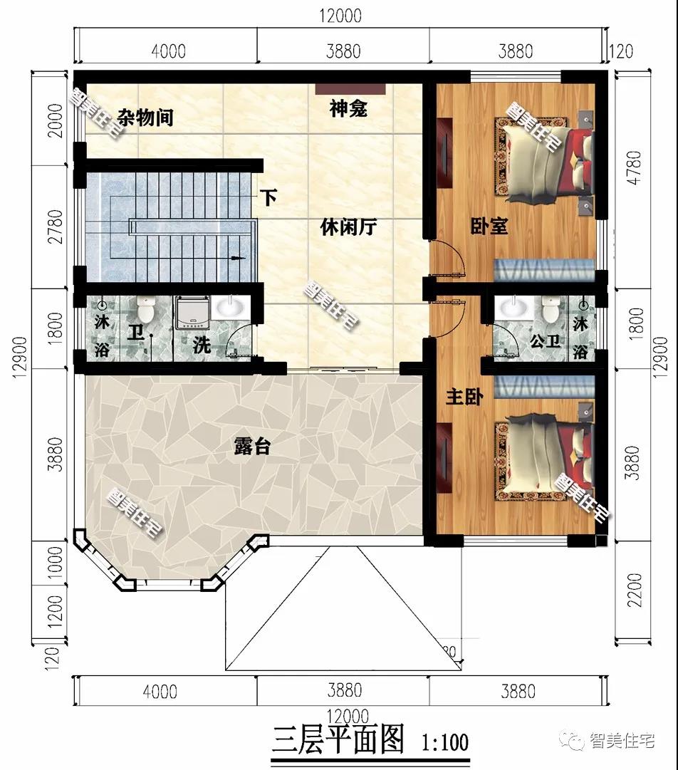平屋頂農(nóng)村別墅設(shè)計