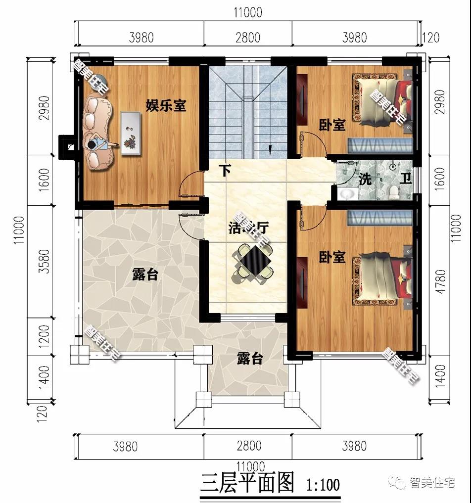 外觀簡(jiǎn)約時(shí)尚的農(nóng)村別墅設(shè)計(jì)