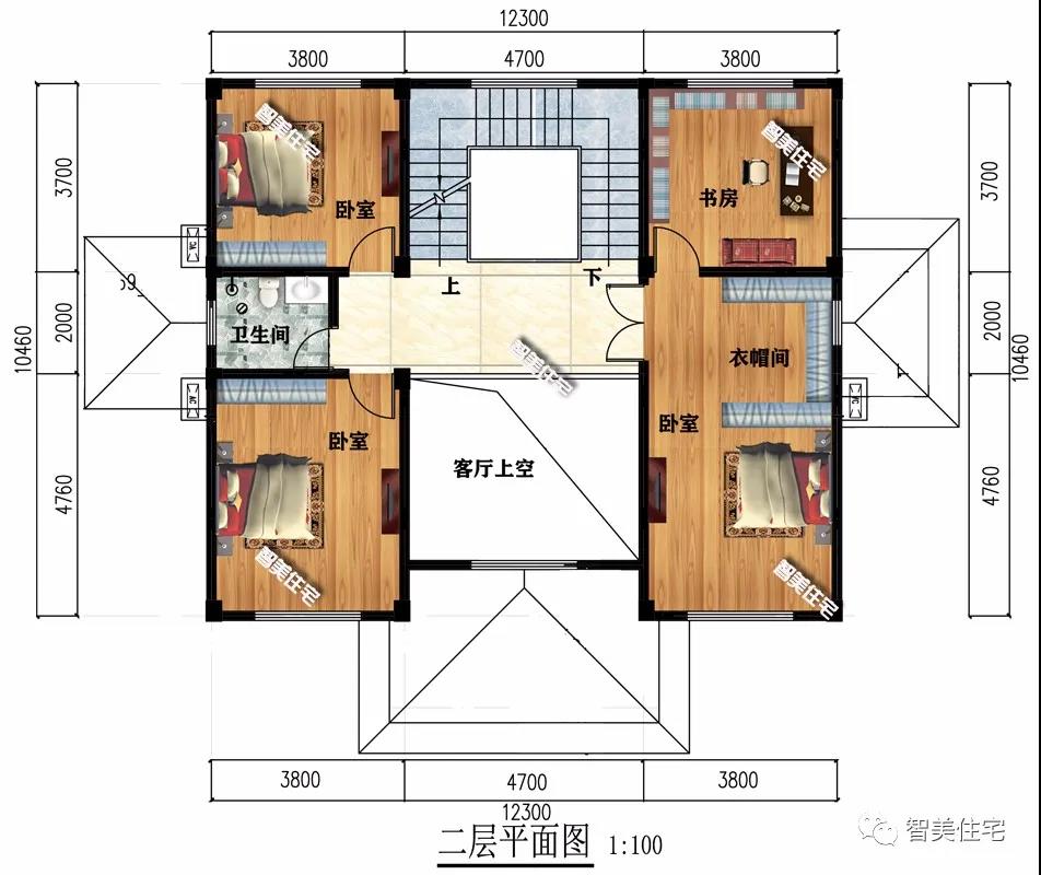 帶有庭院設計的鄉(xiāng)村別墅