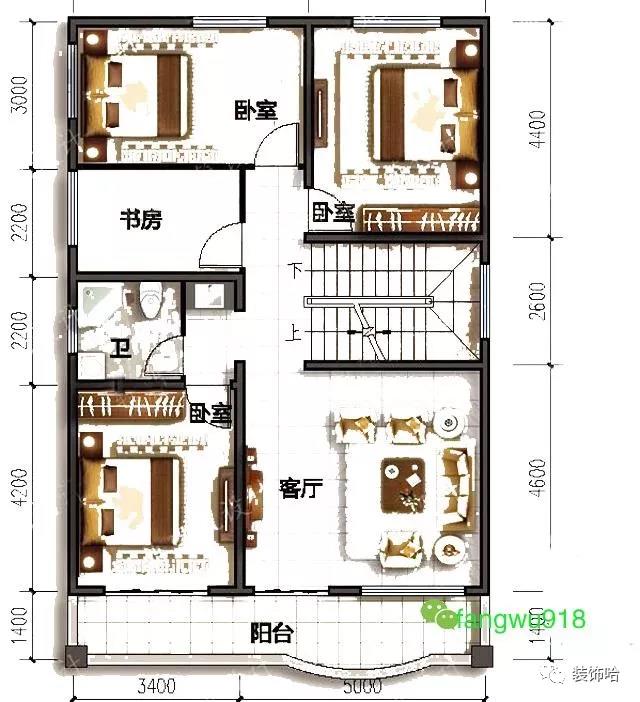 兩層半小戶(hù)型自建房設(shè)計(jì)圖