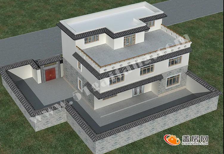 農(nóng)村二樓半建造住宅設(shè)計(jì)圖