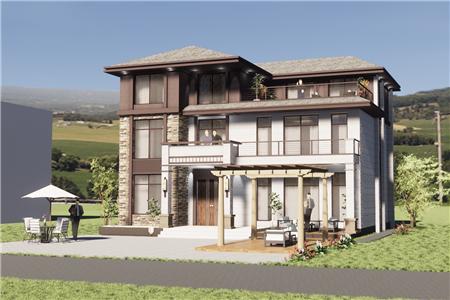 新中國(guó)風(fēng)格的農(nóng)村自建住宅