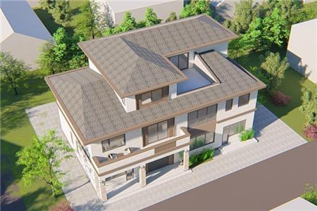 新中國(guó)風(fēng)格的農(nóng)村自建住宅