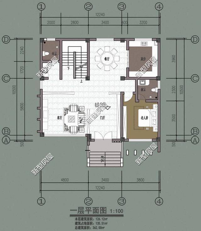 帶陽臺(tái)的農(nóng)村建筑設(shè)計(jì)圖