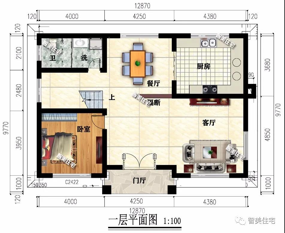 新中國式風格設(shè)計的農(nóng)村別墅