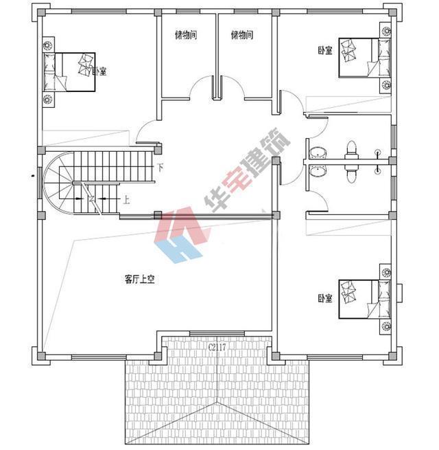 農(nóng)村三層自建別墅設(shè)計圖紙