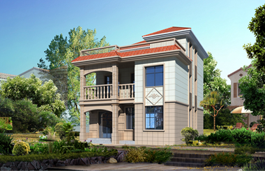 小戶型農(nóng)村三層別墅自建房，面寬僅9米，布局實(shí)用 