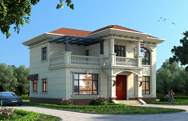 小戶(hù)型二層自建房設(shè)計(jì)圖，外觀(guān)盡顯溫馨