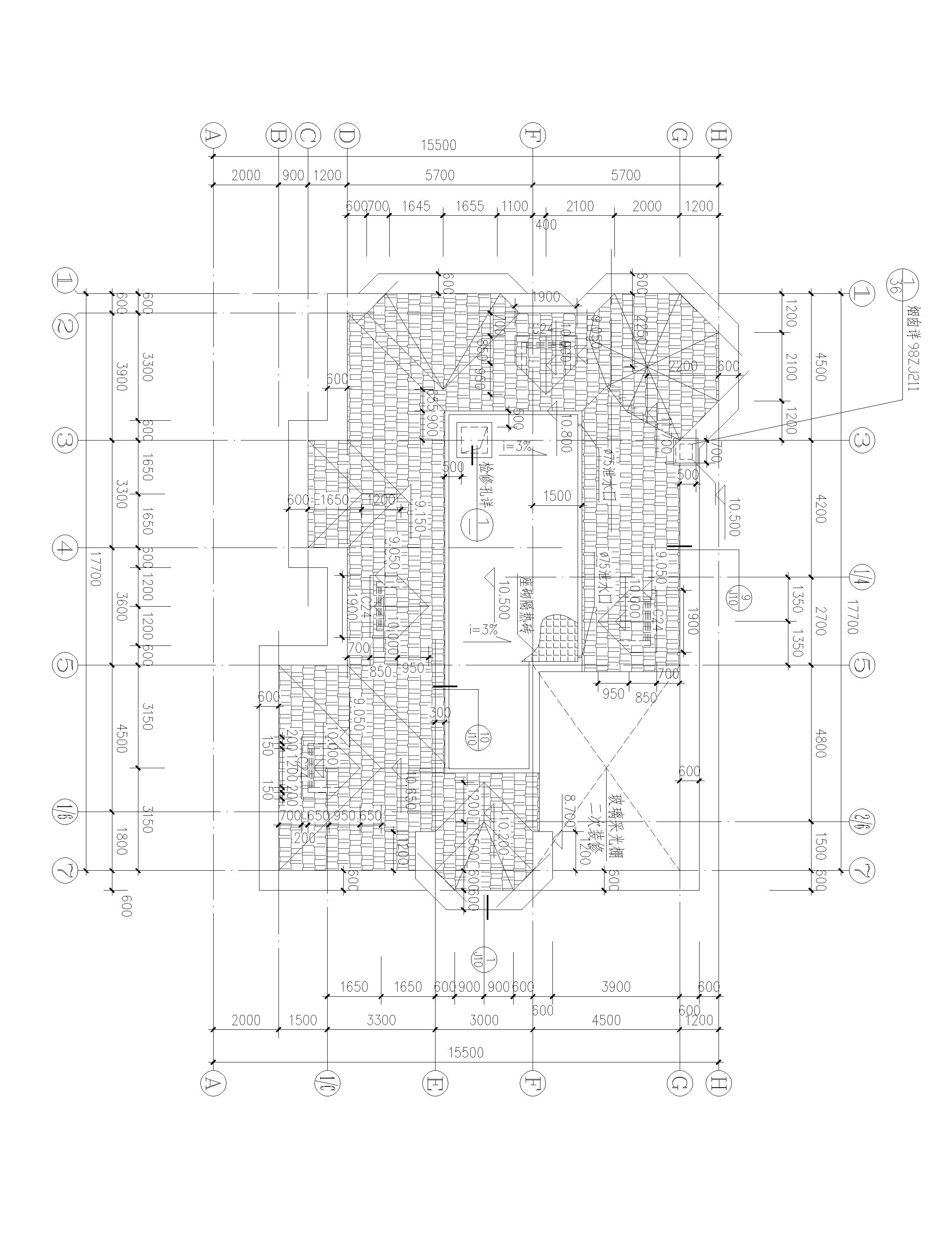 兩層半歐式別墅設(shè)計(jì)方案，適合多孩家庭，總建筑面積555㎡