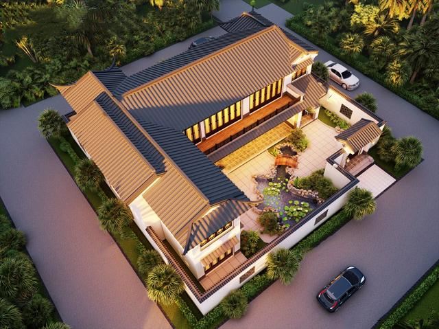 宅基地21x28米四合院設(shè)計，室內(nèi)布局超贊