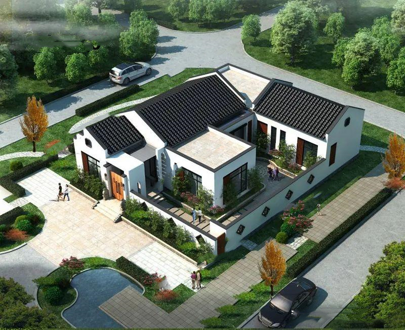   占地210㎡農(nóng)村一層房屋設(shè)計(jì)圖，農(nóng)村三合院一層房屋設(shè)計(jì)圖紙