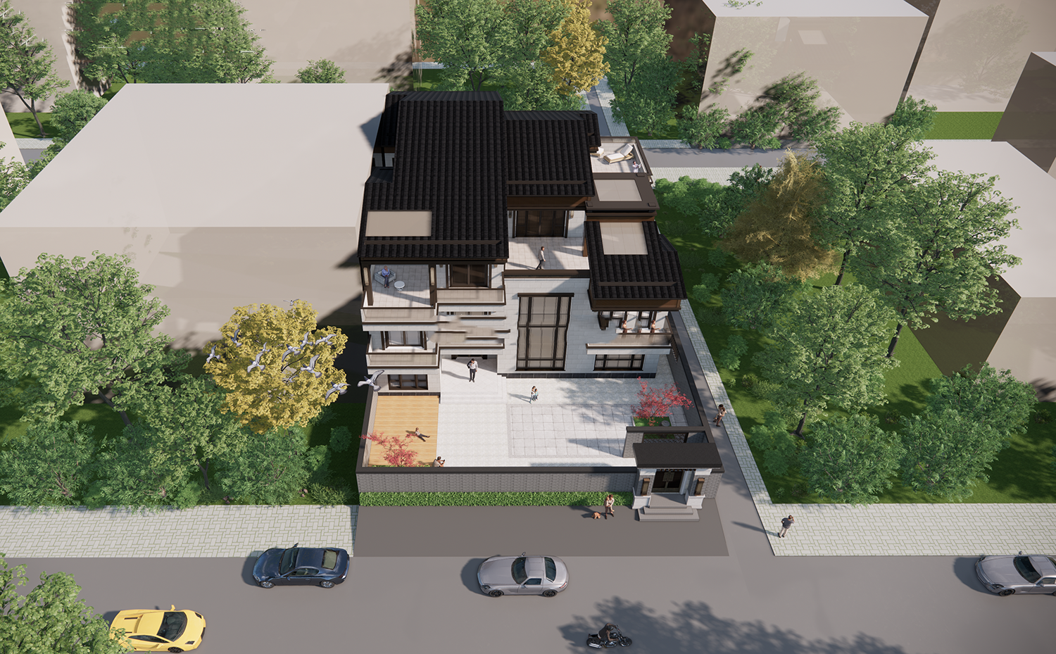 兩層半自建房設(shè)計圖，千平豪宅別墅自建房設(shè)計圖紙